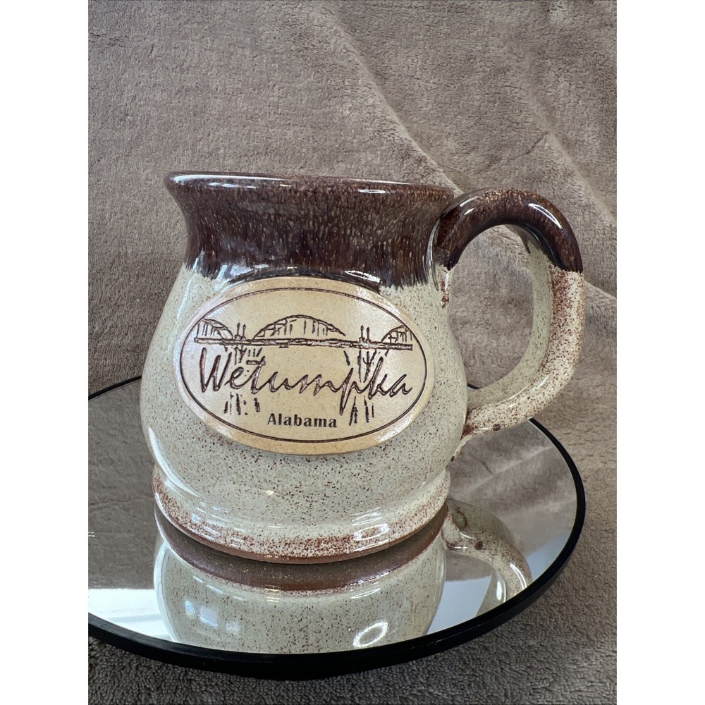 Sunset Hill Stoneware Handcrafted Coffee Mug Bibb Graves Bridge‎ Wetumpka AL USA